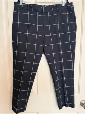 Merona Black Windowpane Trousers